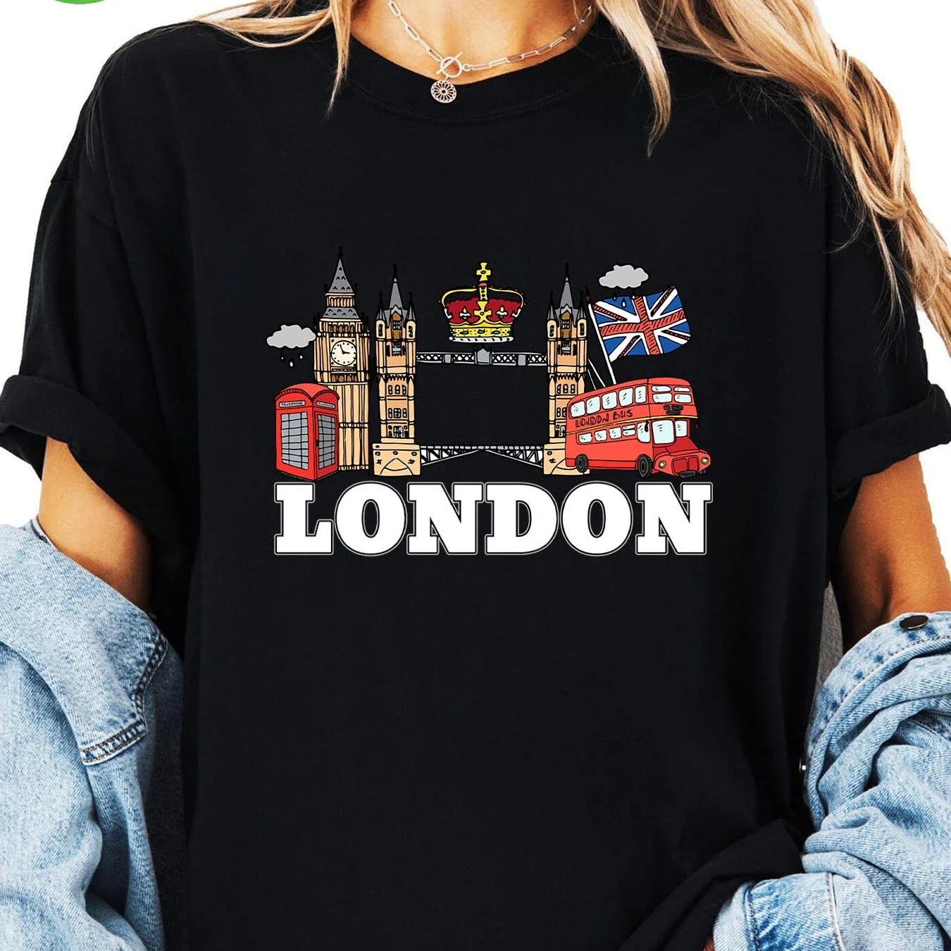 Women'S Fashion London - London Fashion Graphic Streetwear Fashion T-Shirts