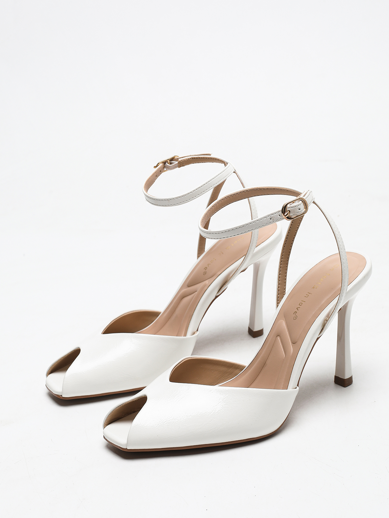 Chic Square-Toe Leather Peep-T - đánh giá và giá Women'S Fashion Footwear