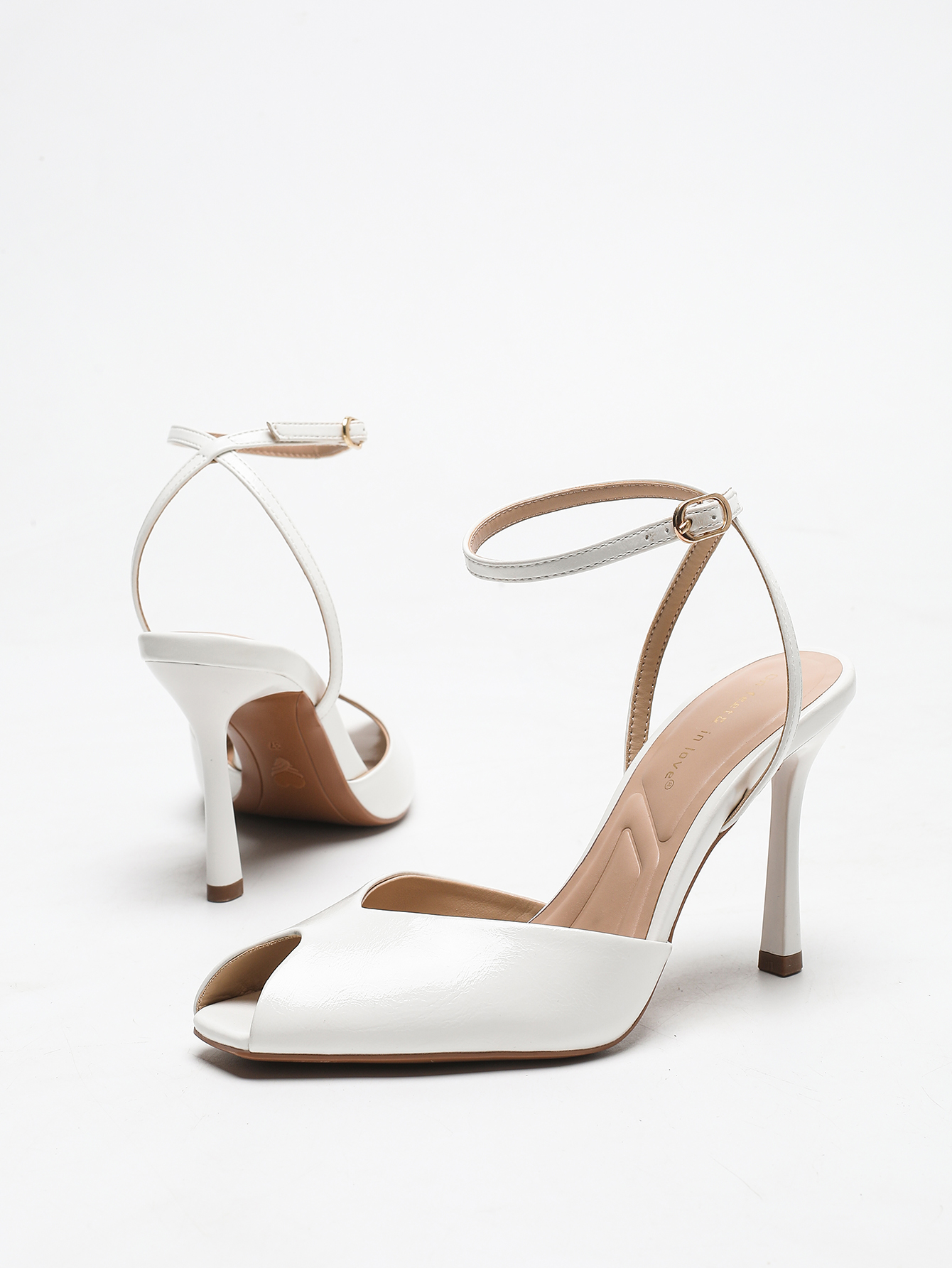 Chic Square-Toe Leather Peep-T - đánh giá và giá Women'S Fashion Footwear