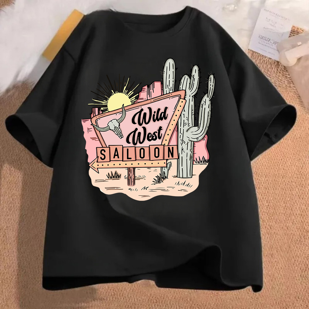 Wild West Saloon Graphic T Shi - đánh giá và giá Women'S Fashion Wild West