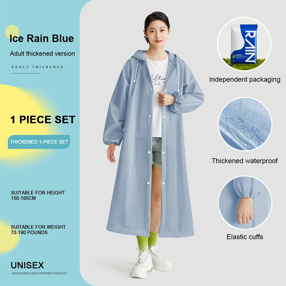 Adult Long Raincoat Non Dispos - đánh giá và giá Women'S Fashion Rain Jacket