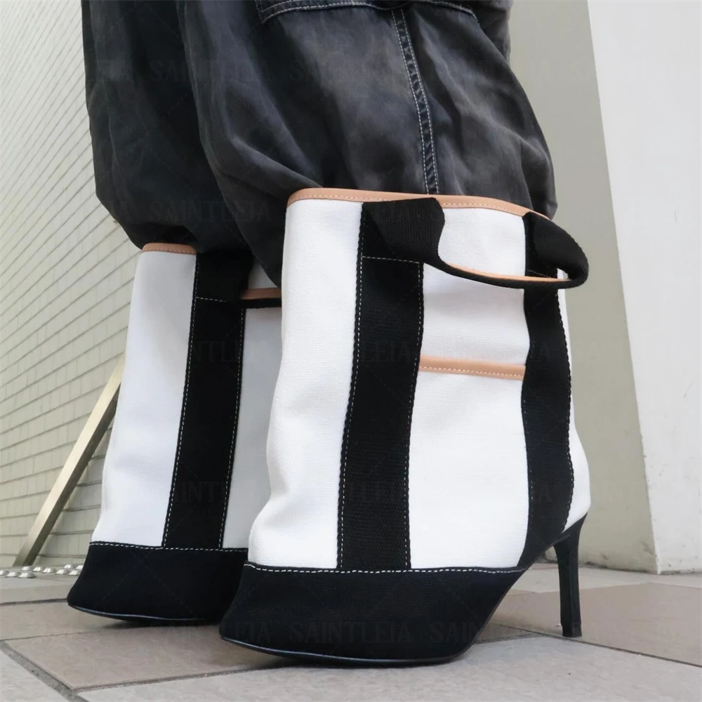 New Women's Color Block Tote B - đánh giá và giá Canvas Tote Bag
