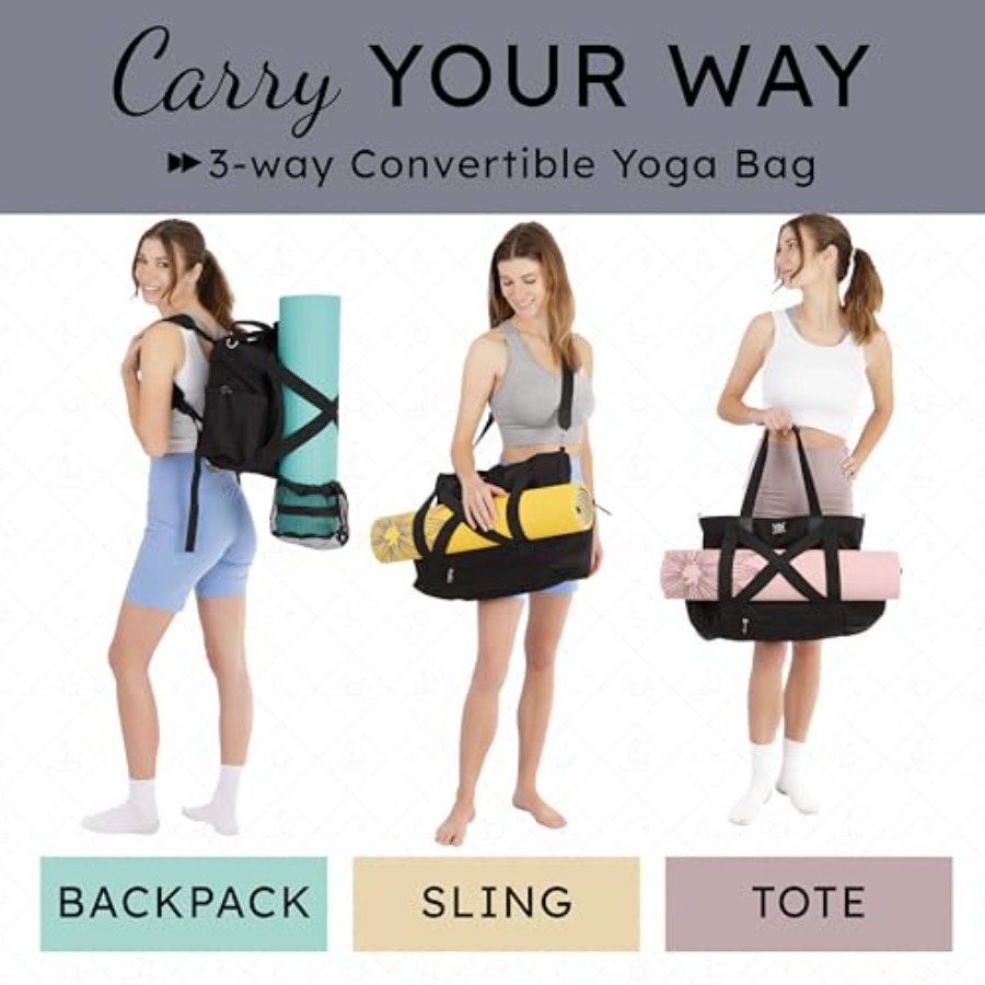Yoga Mat Bag 4-in-1 Backpack,  - đánh giá và giá Canvas Tote Bag