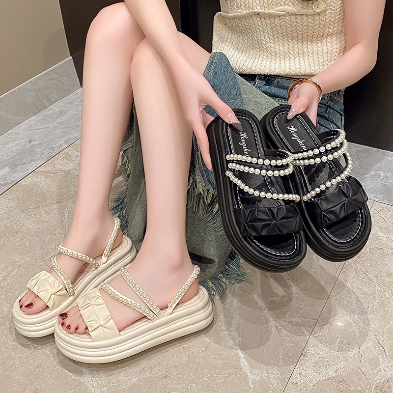 Summer Thick Bottom Roman Bead - đánh giá và giá Women'S Fashion Footwear