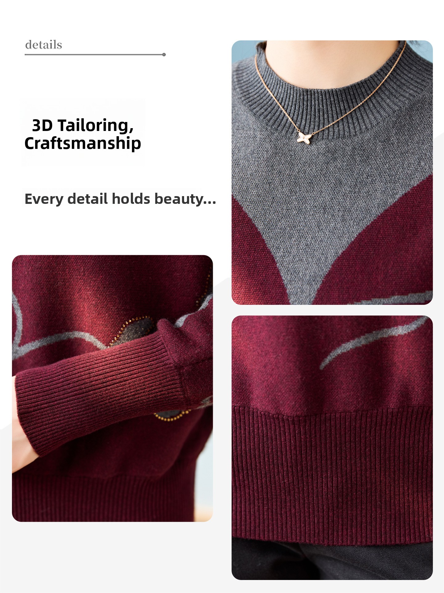 Thickened Knitted Base Layer T - đánh giá và giá Women Fashion Over 60