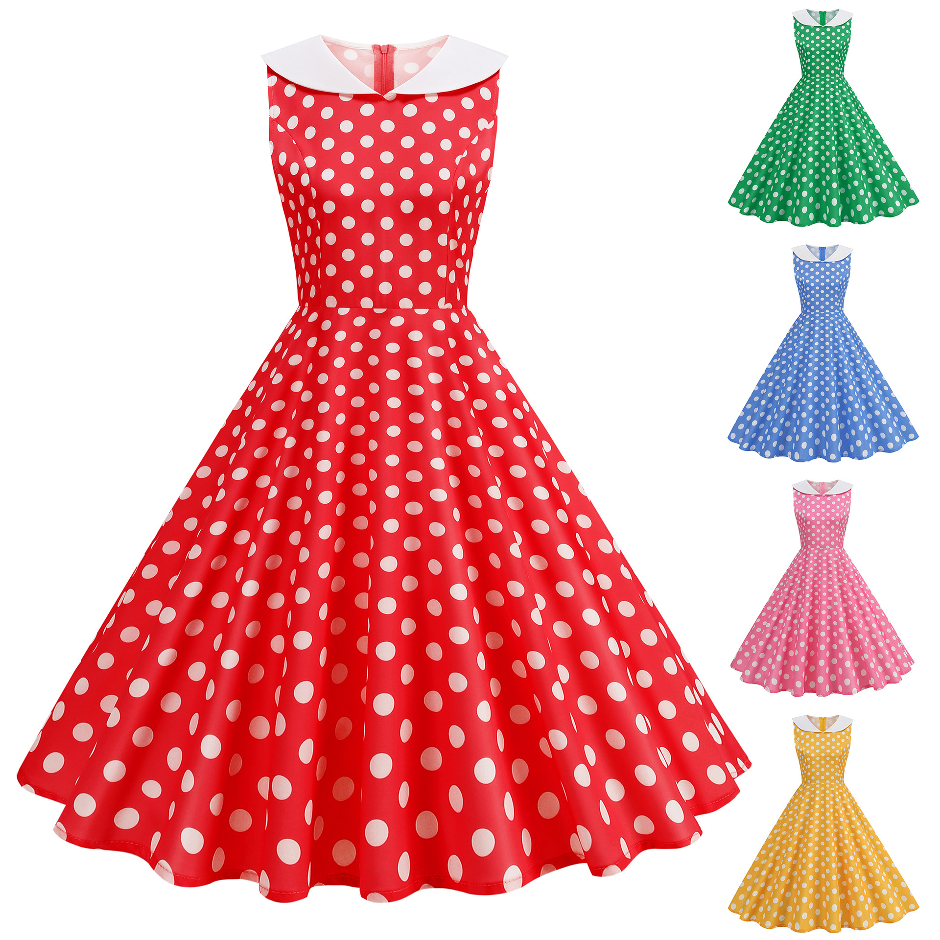 Vintage 1950s 60s Polka Dot Wo - đánh giá và giá Women'S Fashion Of The 60S