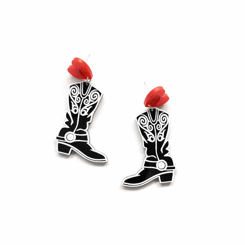 Fashion Black Cowboy Boots Wit - đánh giá và giá Women'S Fashion Wild West