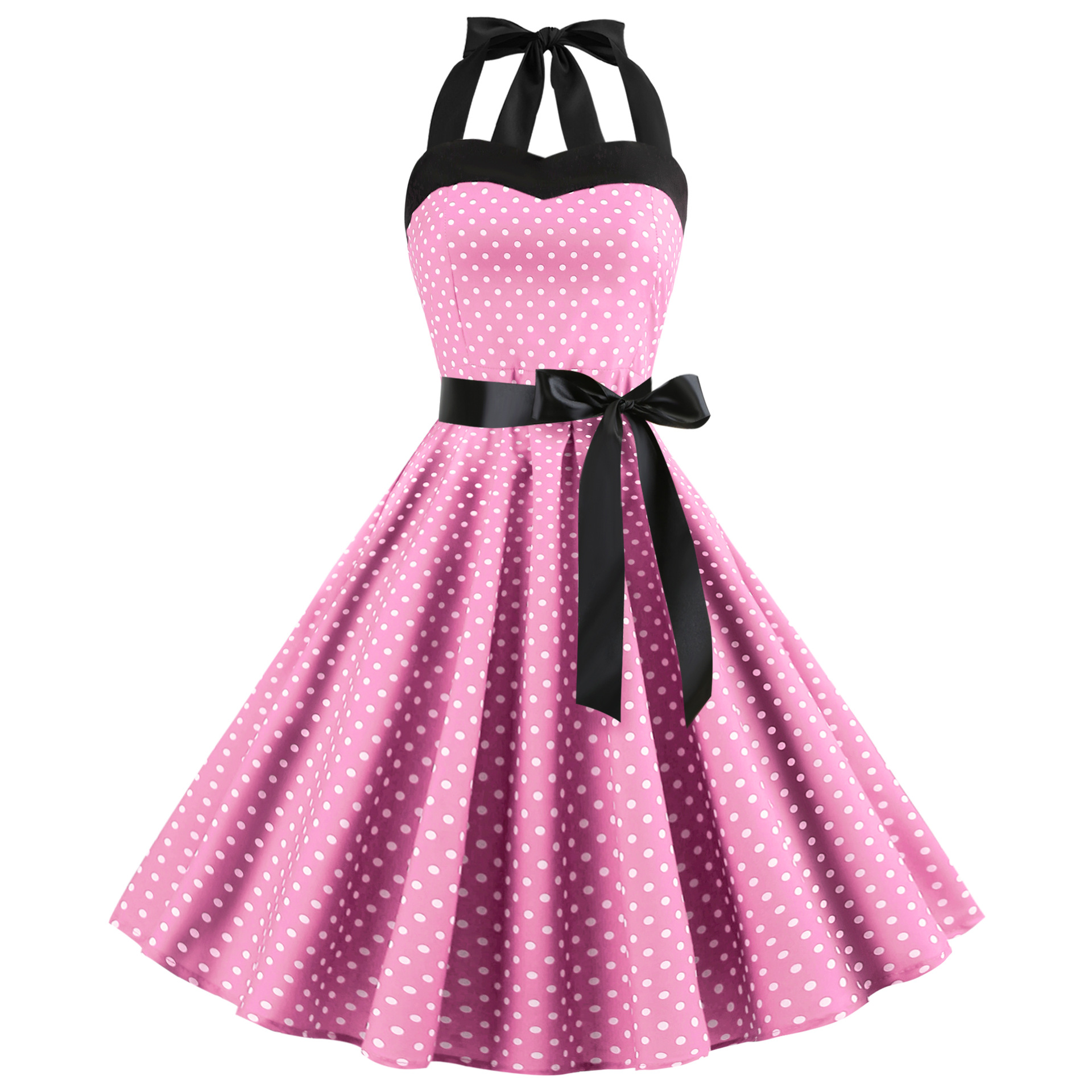 Elegant Women Polka Dot Dress  - đánh giá và giá Women'S Fashion Of The 60S