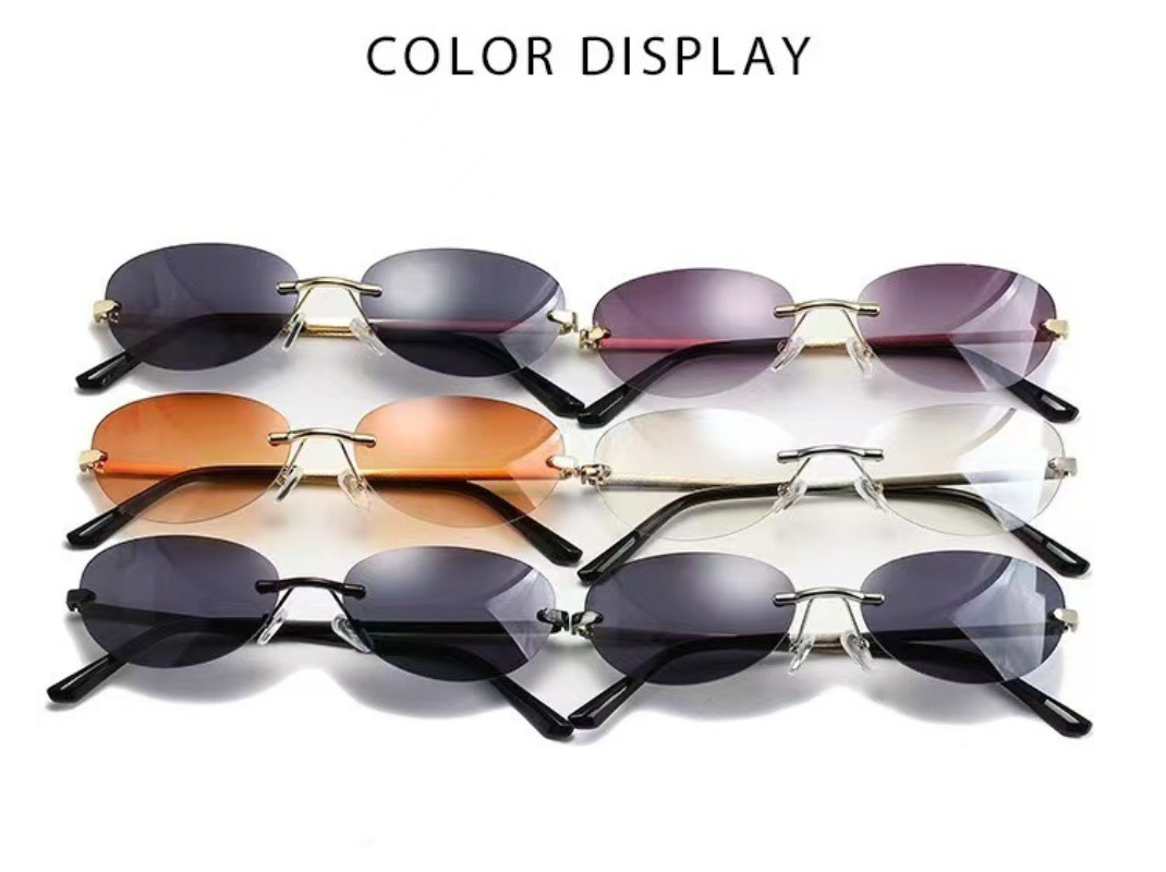 Rimless Oval Sunglasses Women  - đánh giá và giá Women'S Fashion Eyeglass Frames