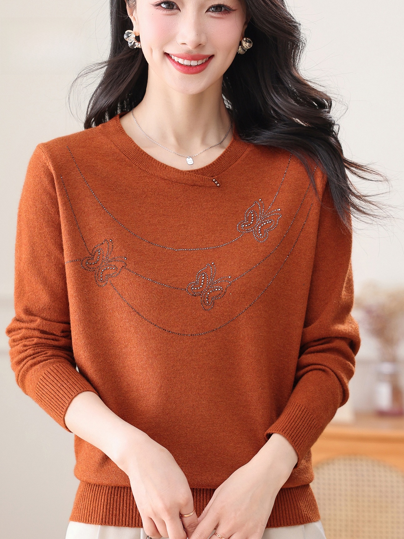Spring Fashion Embroidered Kni - đánh giá và giá Women Fashion Over 60