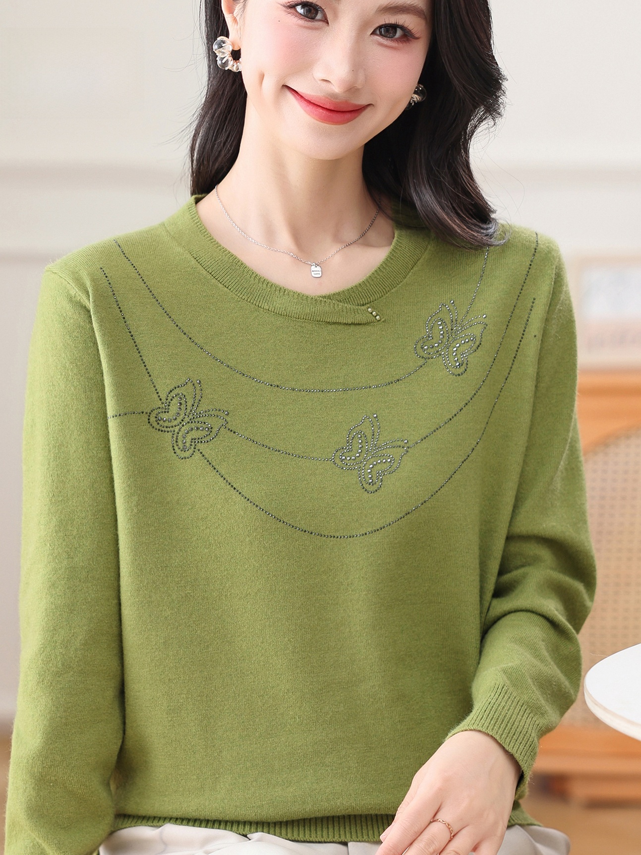 Spring Fashion Embroidered Kni - đánh giá và giá Women Fashion Over 60
