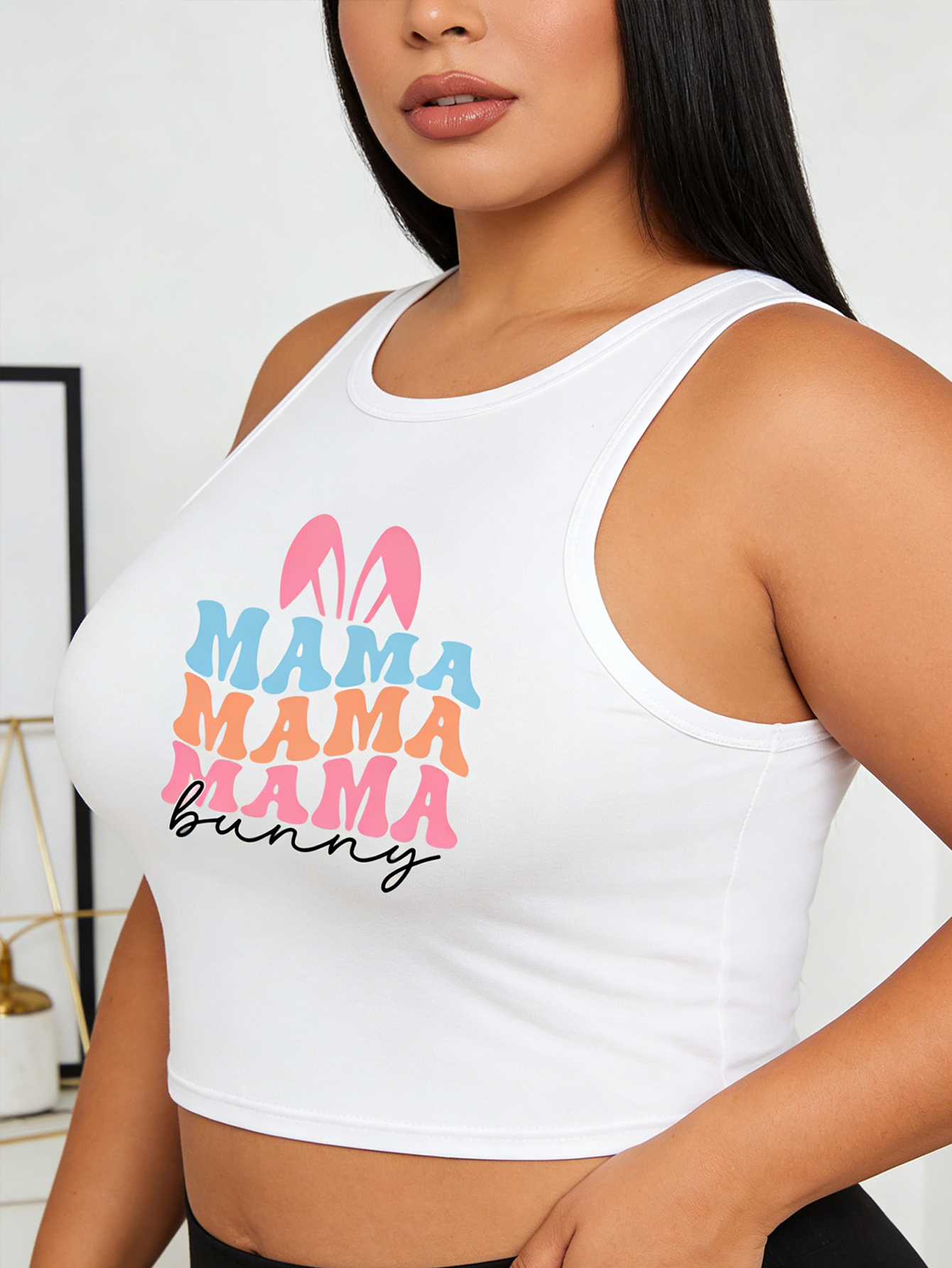 Large size Easter pattern prin - đánh giá và giá Women'S Fashion Vest Tops
