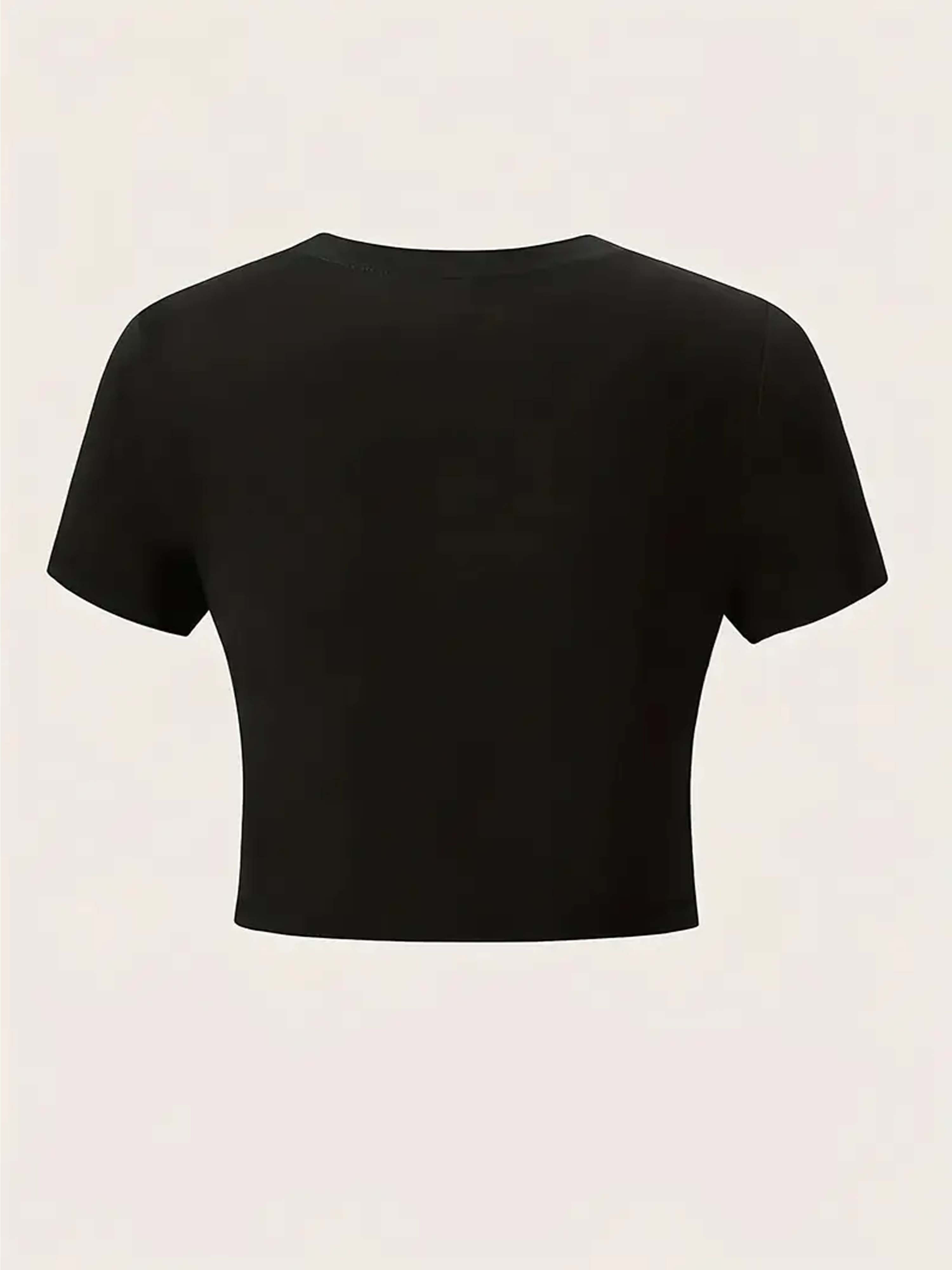 Womens Trendy Graphic Crop Top - đánh giá và giá Women'S Fashion Wild West