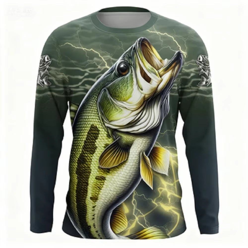 Fashionable Bass Pattern Crew  - đánh giá và giá Women'S Fashion Jersey