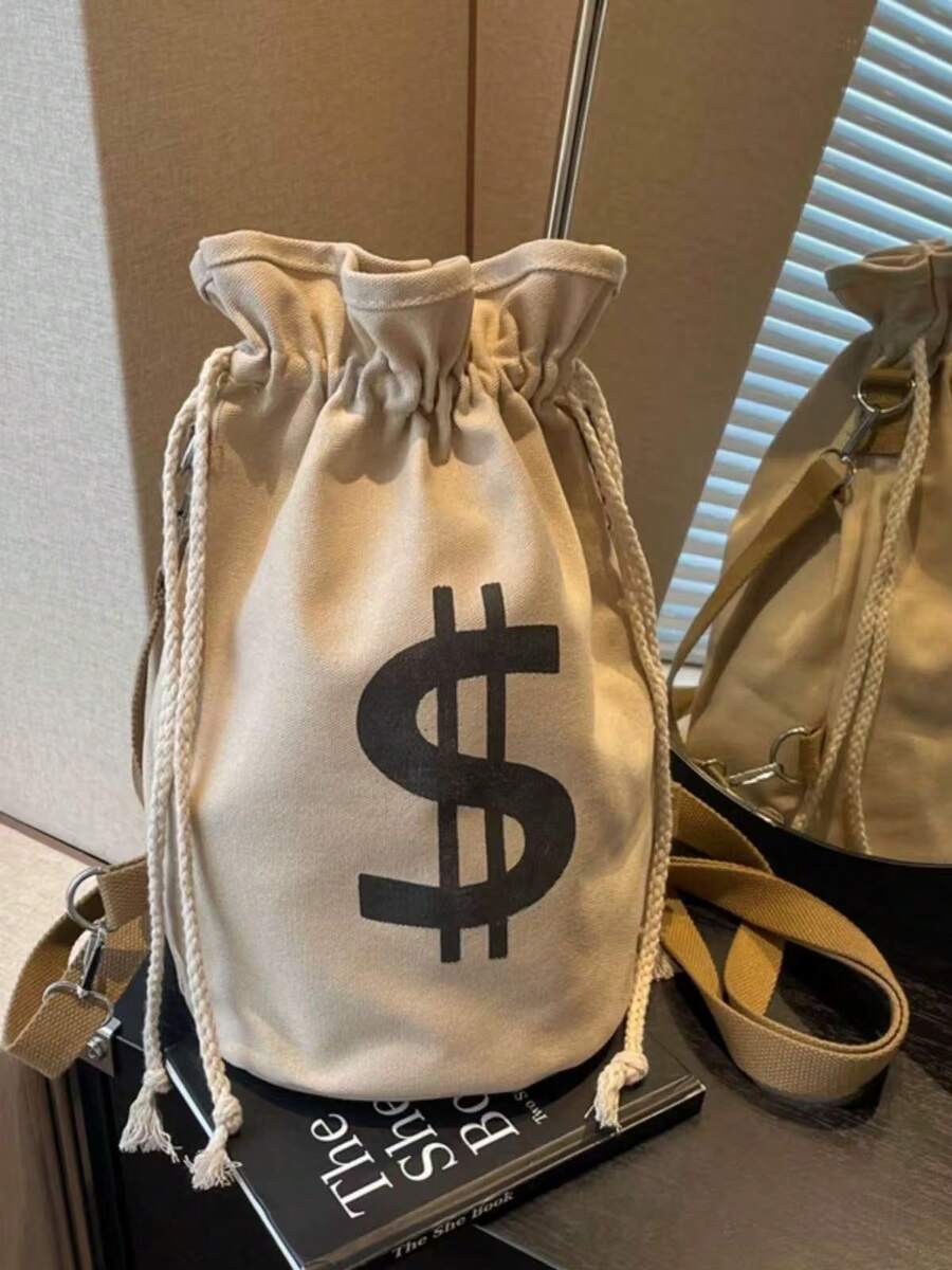 Black Canvas Drawstring Crossb - đánh giá và giá Canvas Tote Bag