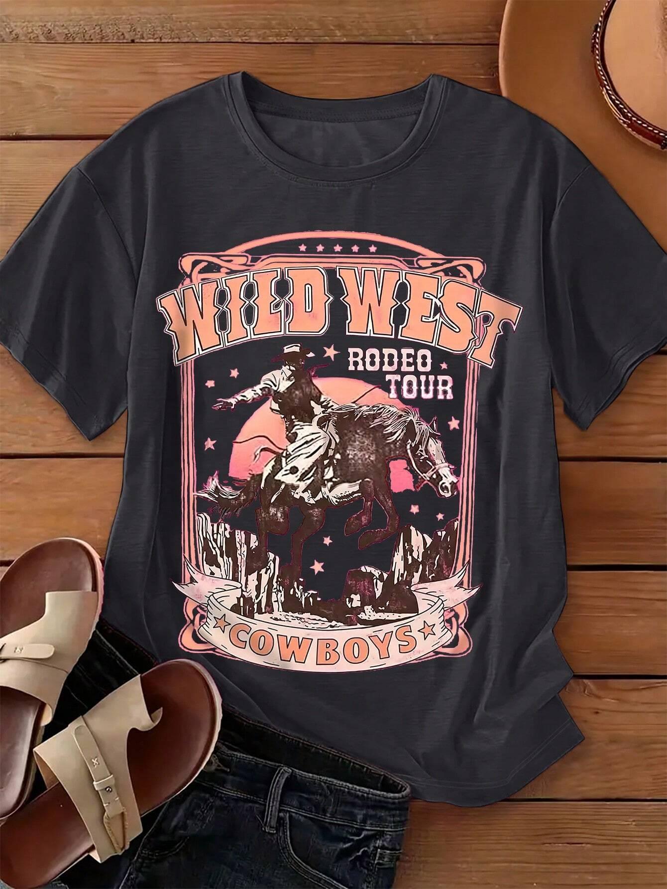 Wild West Cowboys Printing Wom - đánh giá và giá Women'S Fashion Wild West