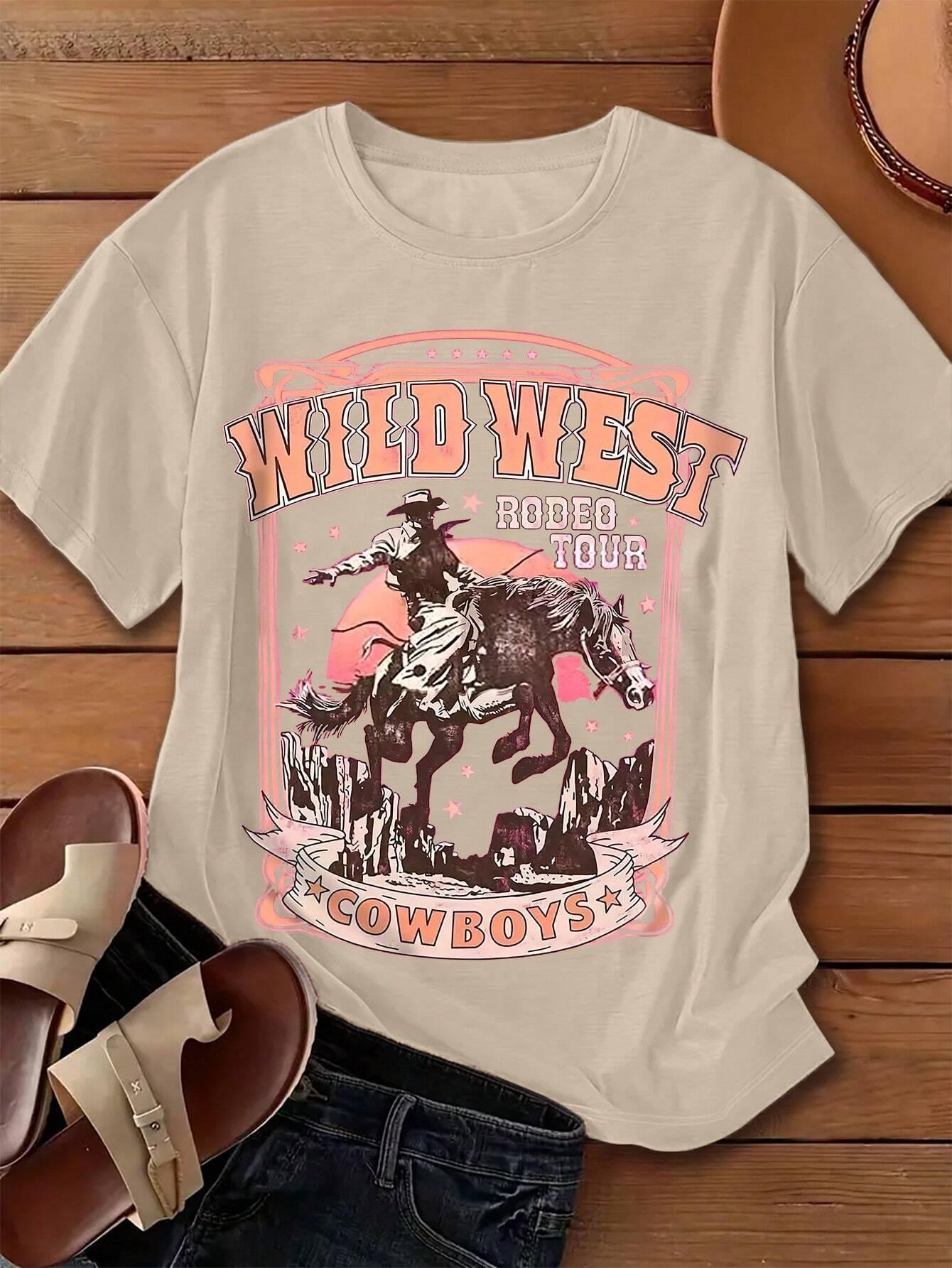Wild West Cowboys Printing Wom - đánh giá và giá Women'S Fashion Wild West