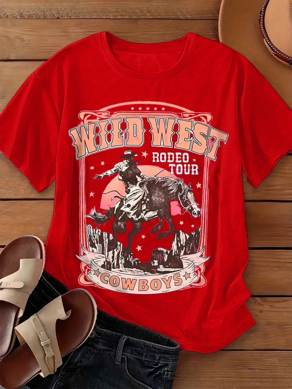 Wild West Cowboys Printing Wom - đánh giá và giá Women'S Fashion Wild West