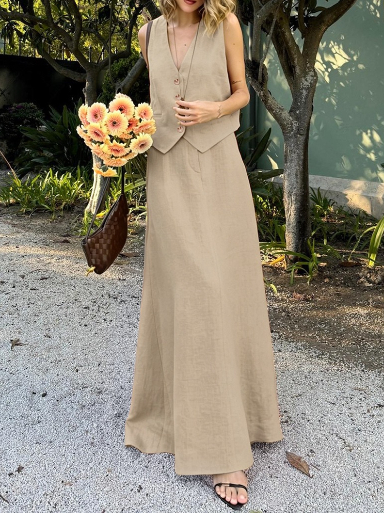 Womem's Chic Vest Long Skirt 2 - đánh giá và giá Women'S Fashion Vest Tops