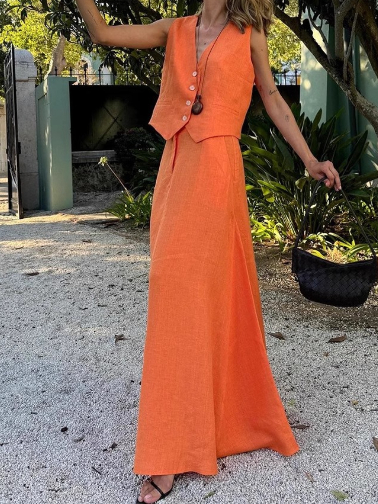 Womem's Chic Vest Long Skirt 2 - đánh giá và giá Women'S Fashion Vest Tops