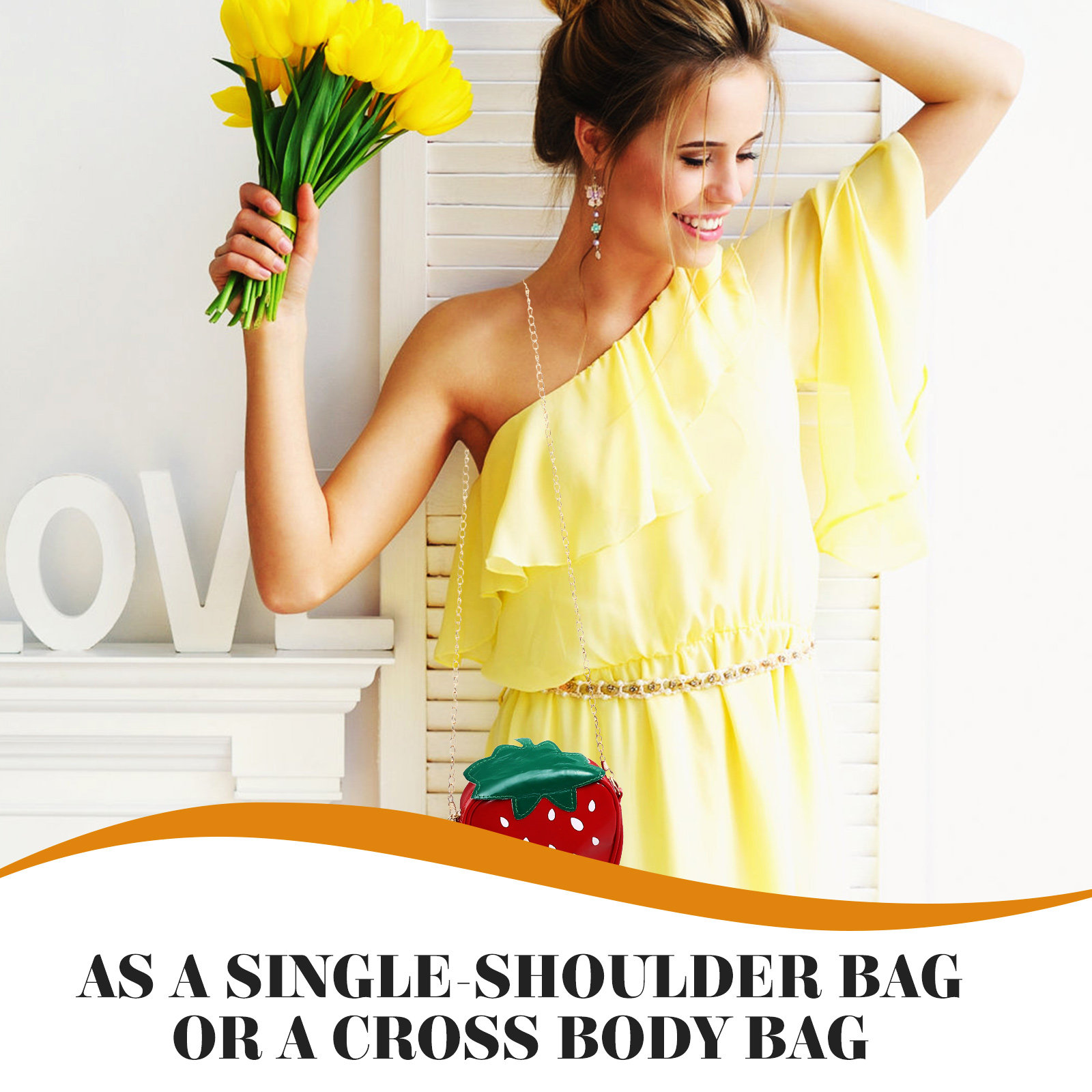 Trendy Fruit Shape Cross Body  - đánh giá và giá Women Fashion Designer