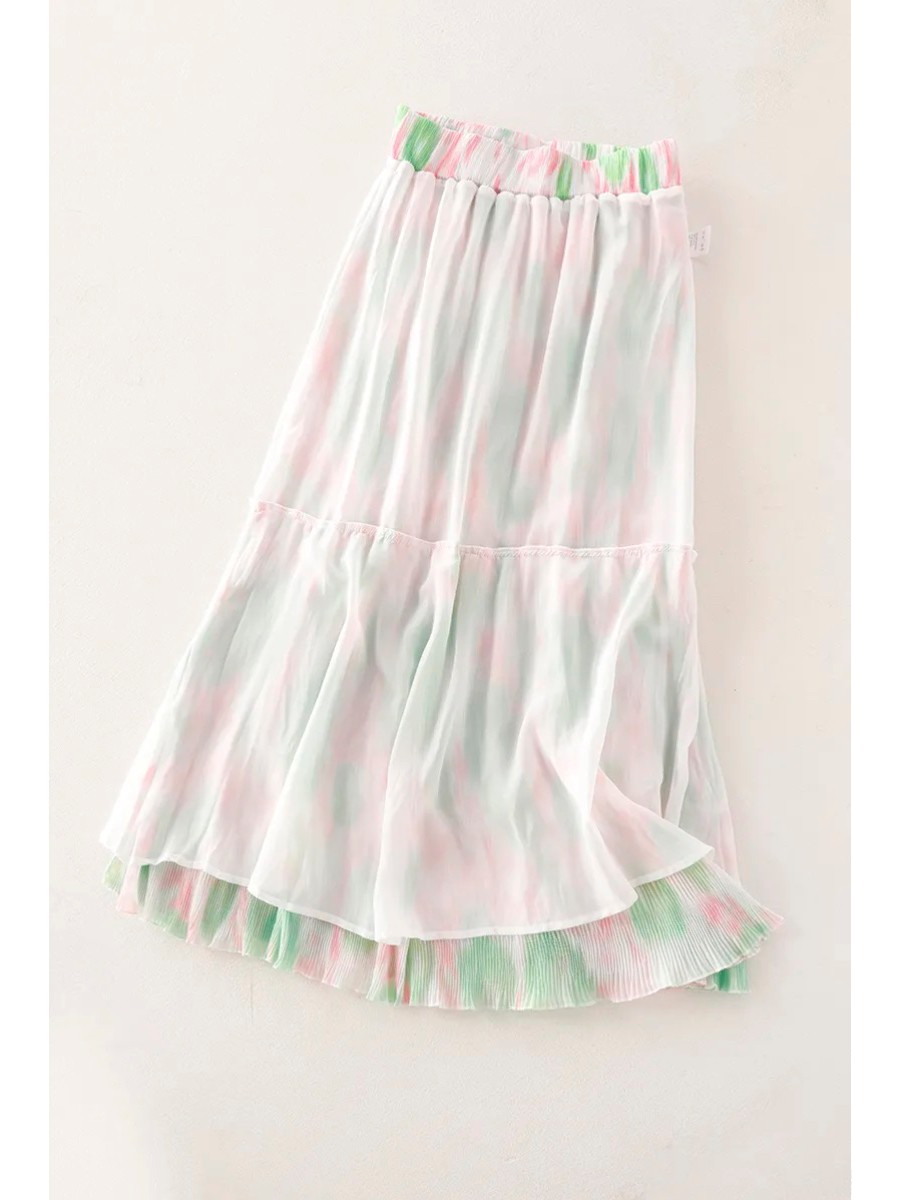 2026 Fashion Sweet Floral Prin - đánh giá và giá Pleated Skirt Women