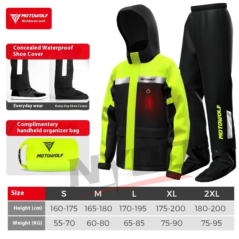 Motowolf Motorcycle Rain Coat  - đánh giá và giá Women'S Fashion Rain Jacket