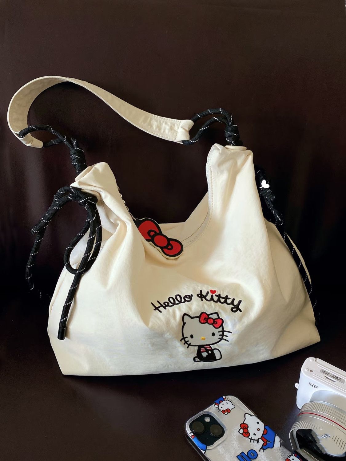 Hello Kitty Knot Canvas Tote B - đánh giá và giá Canvas Tote Bag