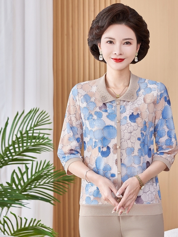 Ice Silk Elastic Printed Short - đánh giá và giá Women Fashion Over 60