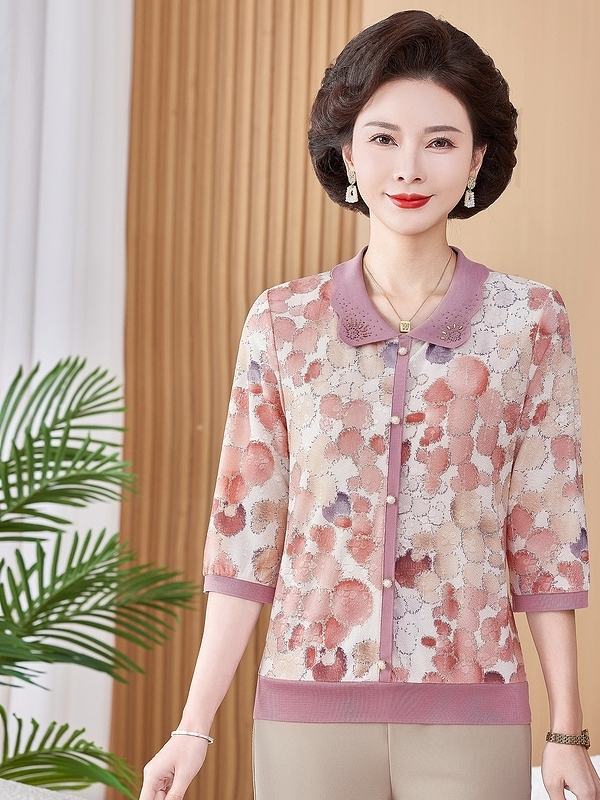 Ice Silk Elastic Printed Short - đánh giá và giá Women Fashion Over 60