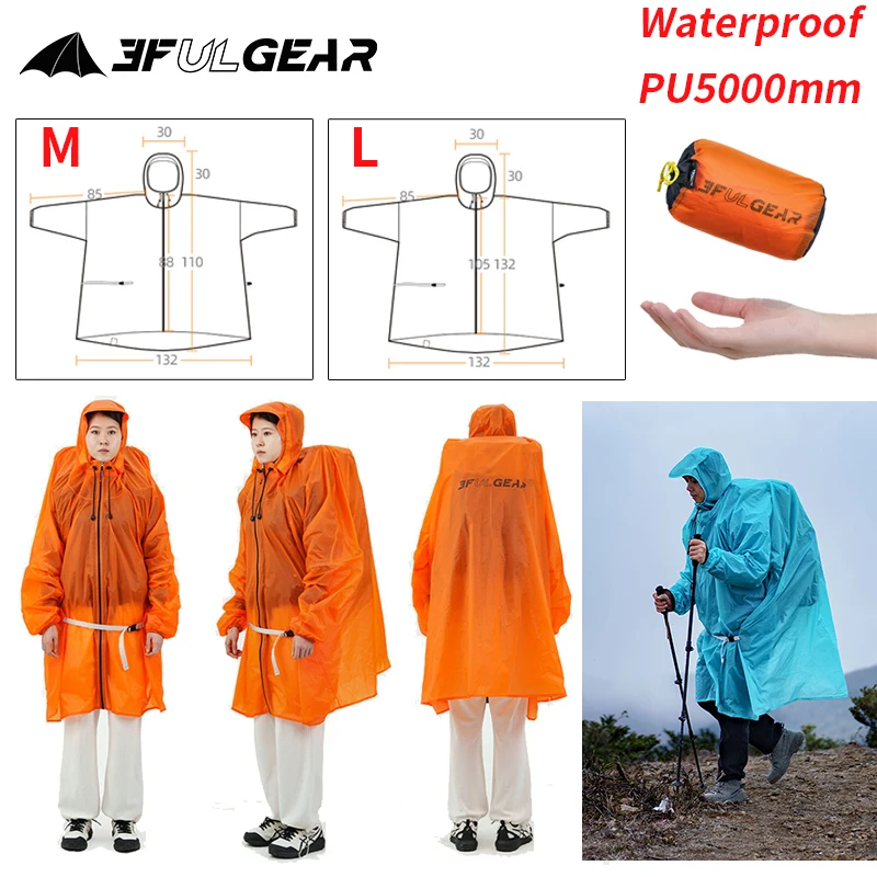 3F UL GEAR Zipper Raincoat 15D - đánh giá và giá Women'S Fashion Rain Jacket