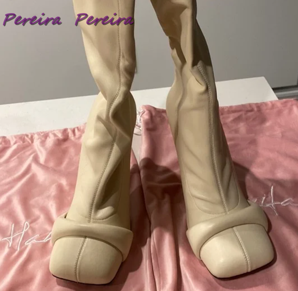 Solid Strange Style Knee-High  - đánh giá và giá Women'S Fashion Boots 2025
