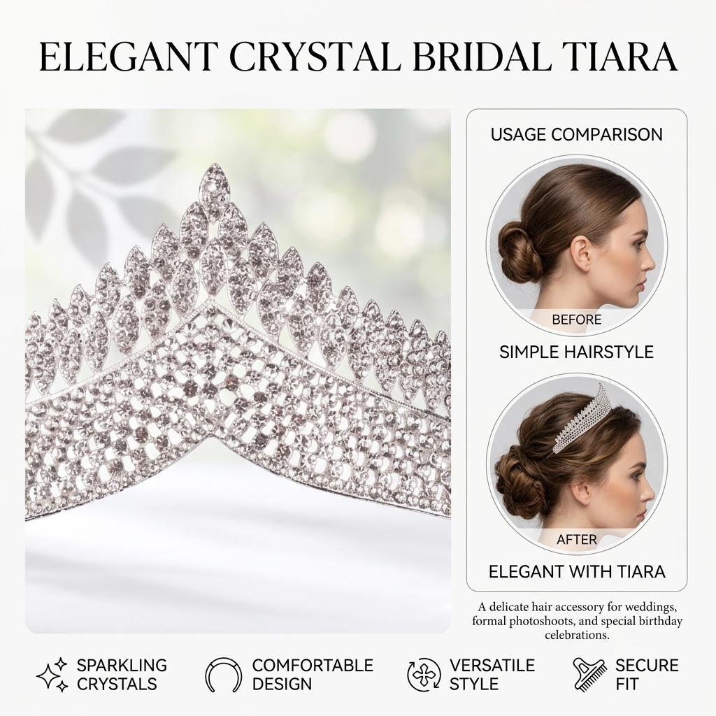 Crystal Tiara-Bridal Hairpiece - đánh giá và giá Women Fashion Designer