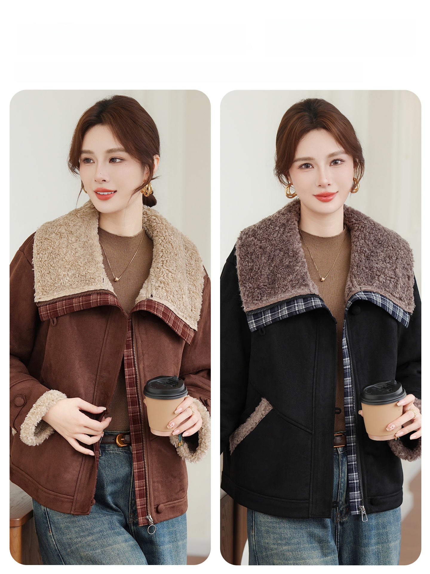 Lamb Fur Collar Parka Coat Win - đánh giá và giá Women Fashion Over 60