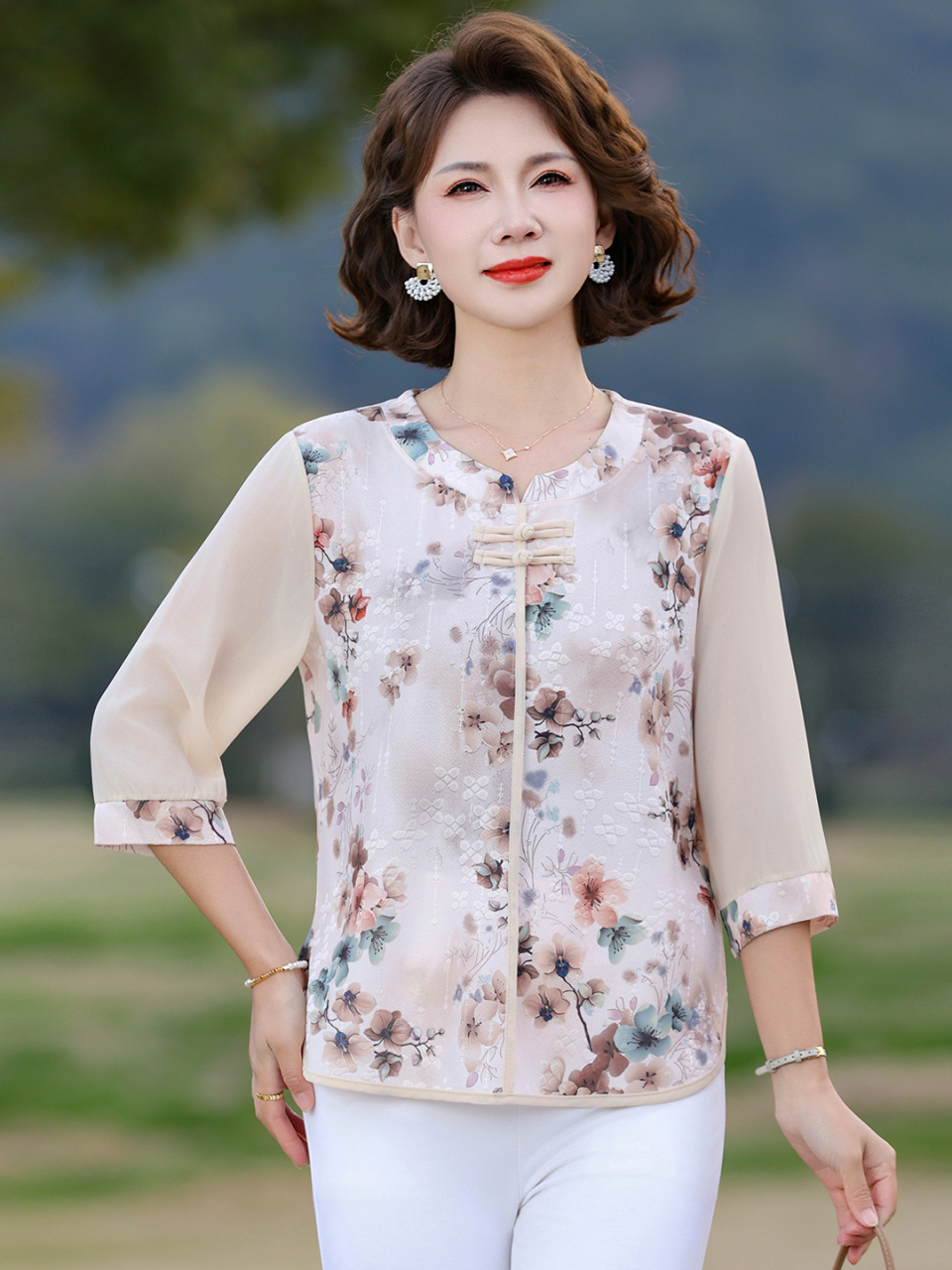 New Chinese Style Loose Fit Si - đánh giá và giá Women Fashion Over 60