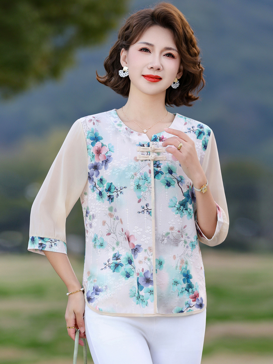 New Chinese Style Loose Fit Si - đánh giá và giá Women Fashion Over 60