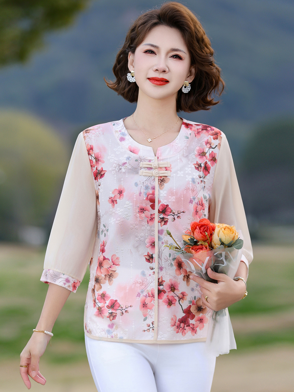 New Chinese Style Loose Fit Si - đánh giá và giá Women Fashion Over 60