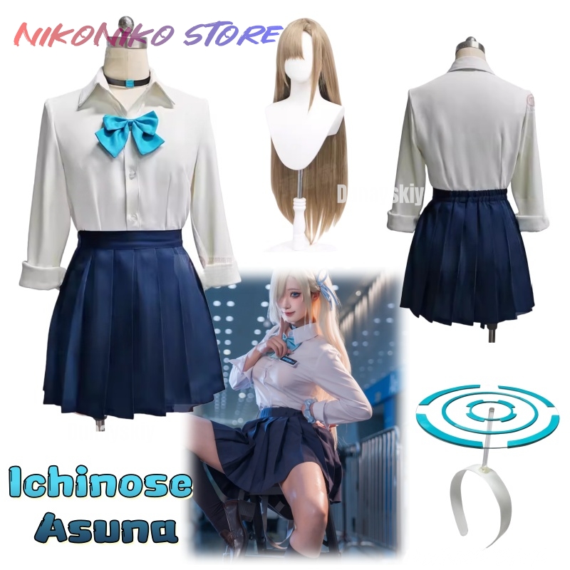 Game Blue Archive Cosplay Ichi - đánh giá và giá Pleated Skirt Women