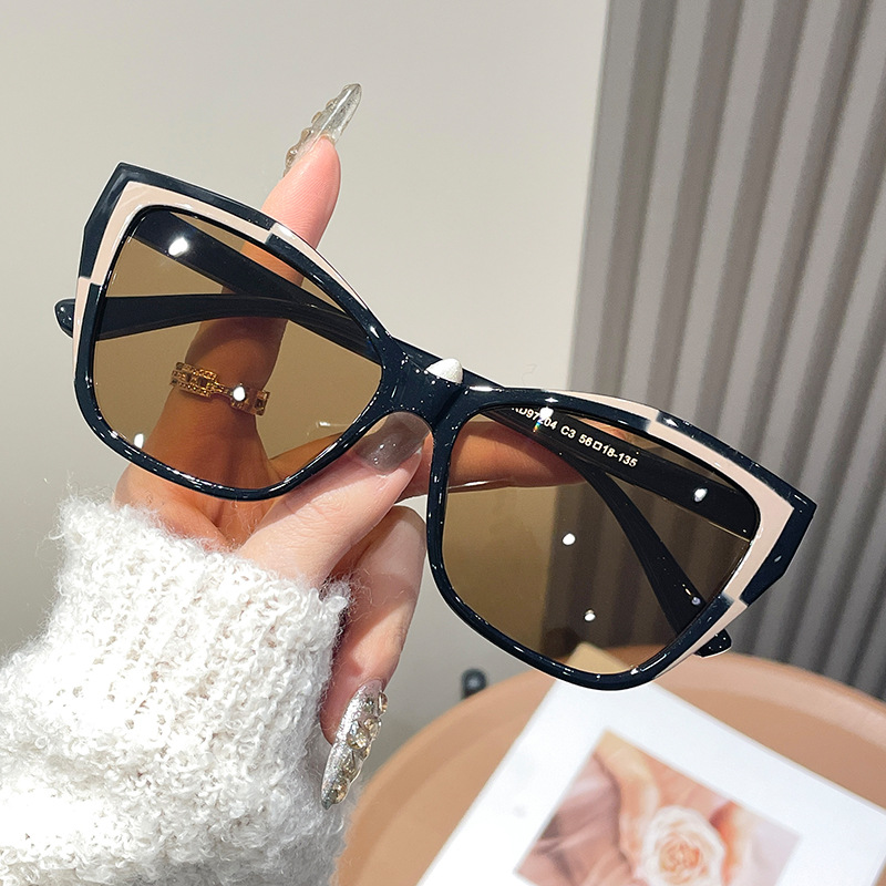 Women Color Block Cat Eye Eyeg - đánh giá và giá Women'S Fashion Eyeglass Frames
