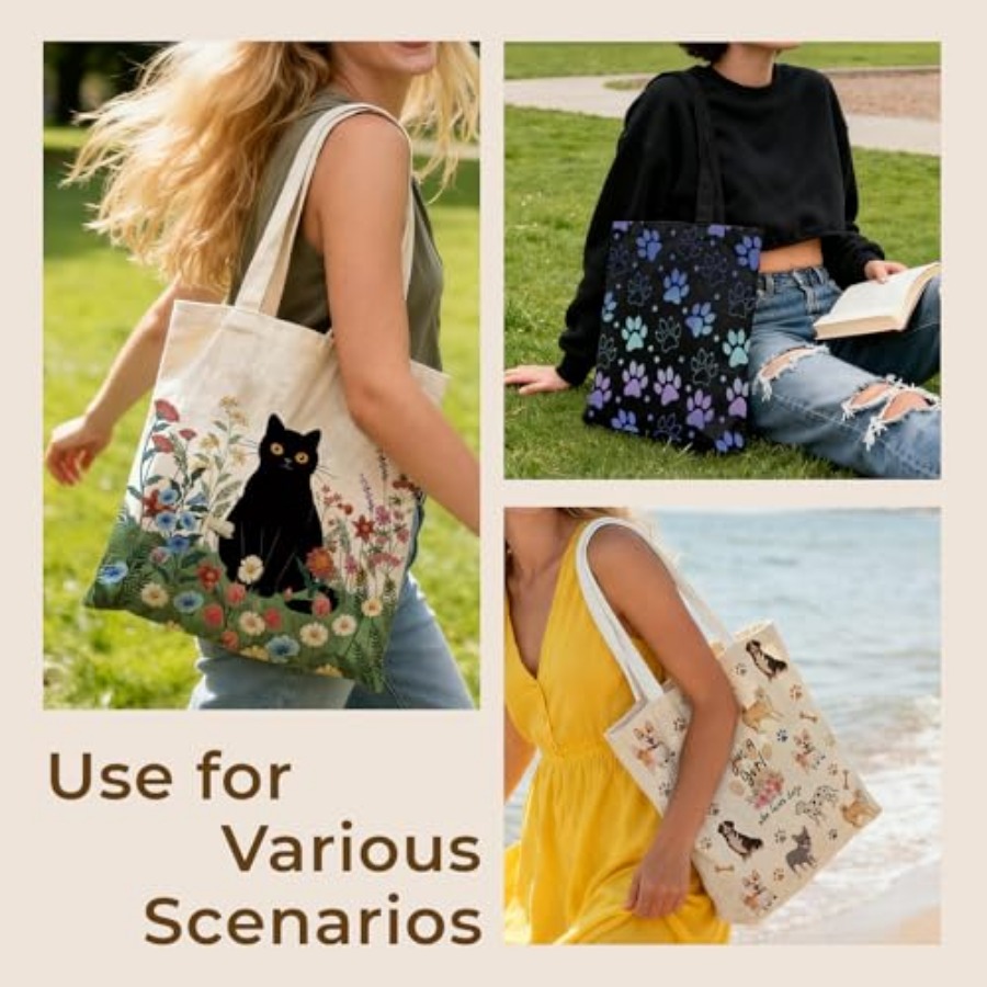 Cute Aesthetic Canvas Tote Bag - đánh giá và giá Canvas Tote Bag