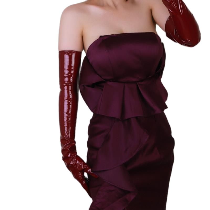 60cm Extra Long Patent Leather - đánh giá và giá Women Fashion Over 60