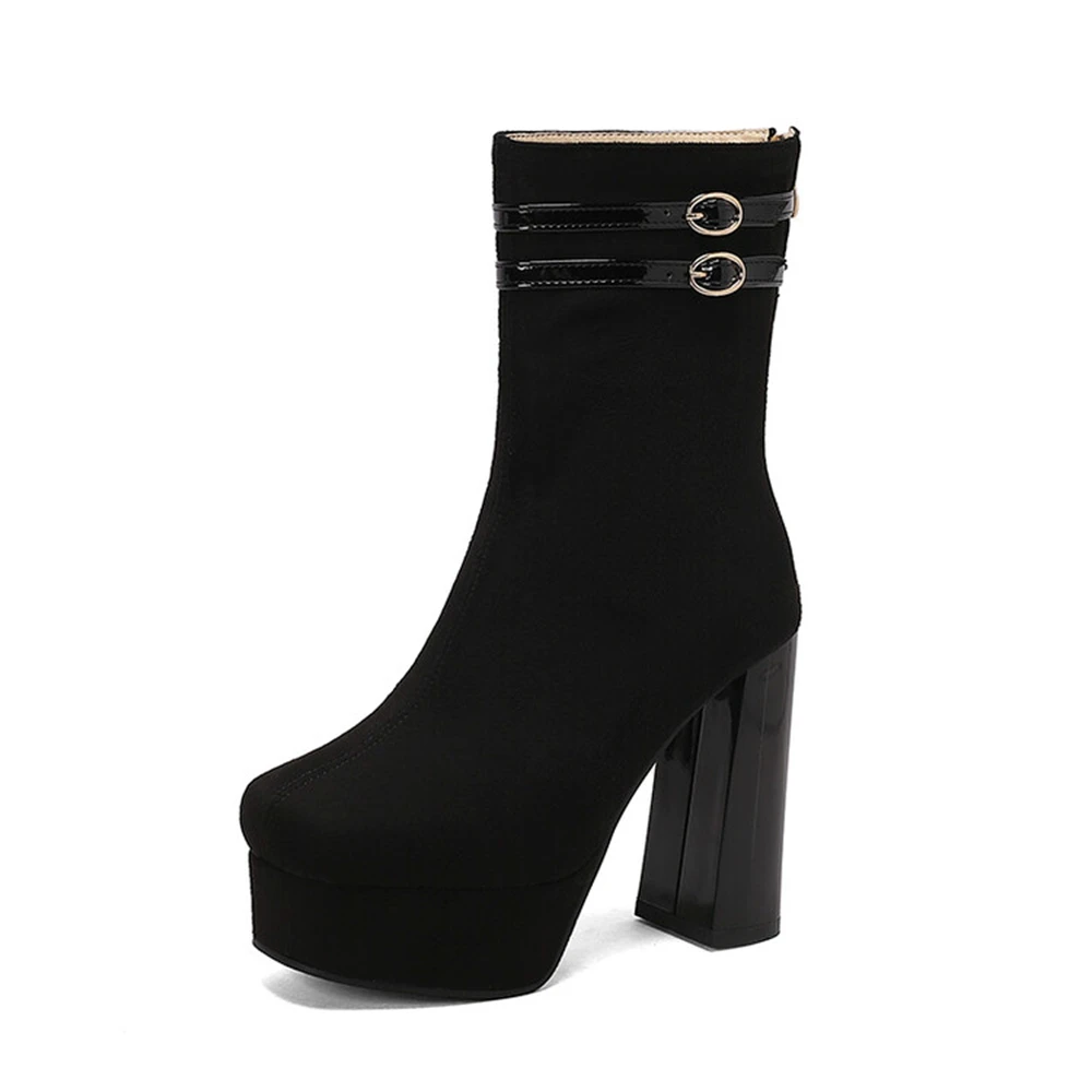 Ankle Boots Women Fashion Sued - đánh giá và giá Women'S Fashion Riding Boots