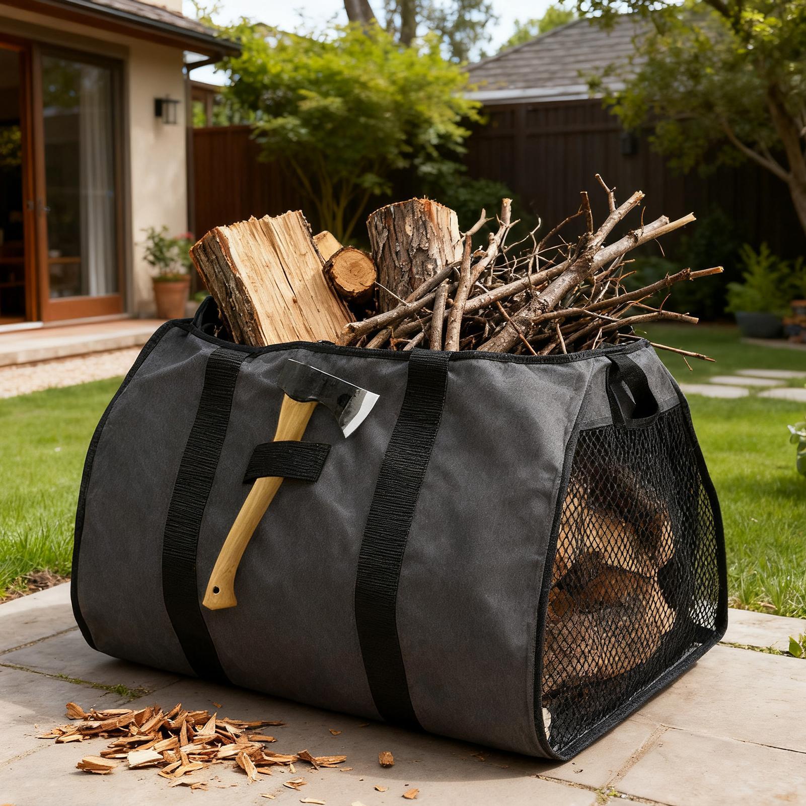 Firewood Carrier Large Portabl - đánh giá và giá Canvas Tote Bag