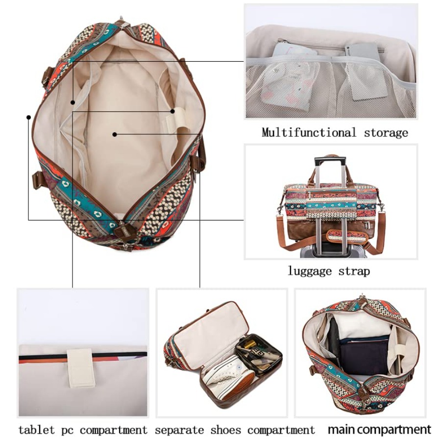 Garment Bag with Shoes Compart - đánh giá và giá Canvas Tote Bag