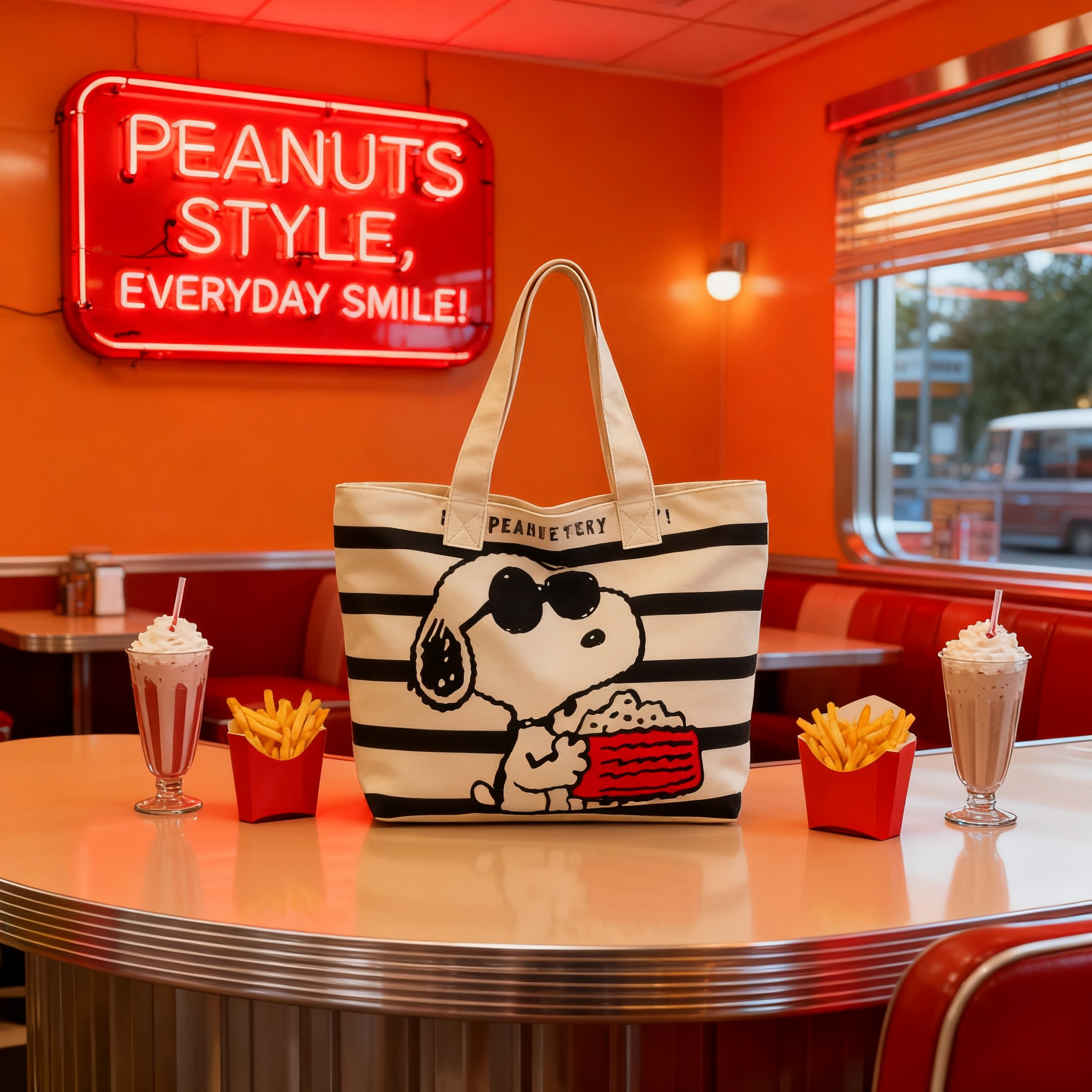 Snoopy Cartoon Large Capacity  - đánh giá và giá Canvas Tote Bag