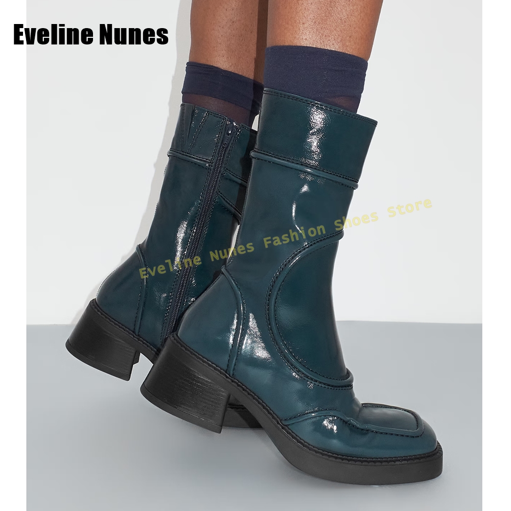 Dark Blue Square Toe Fashion B - đánh giá và giá Women'S Fashion Boots 2025