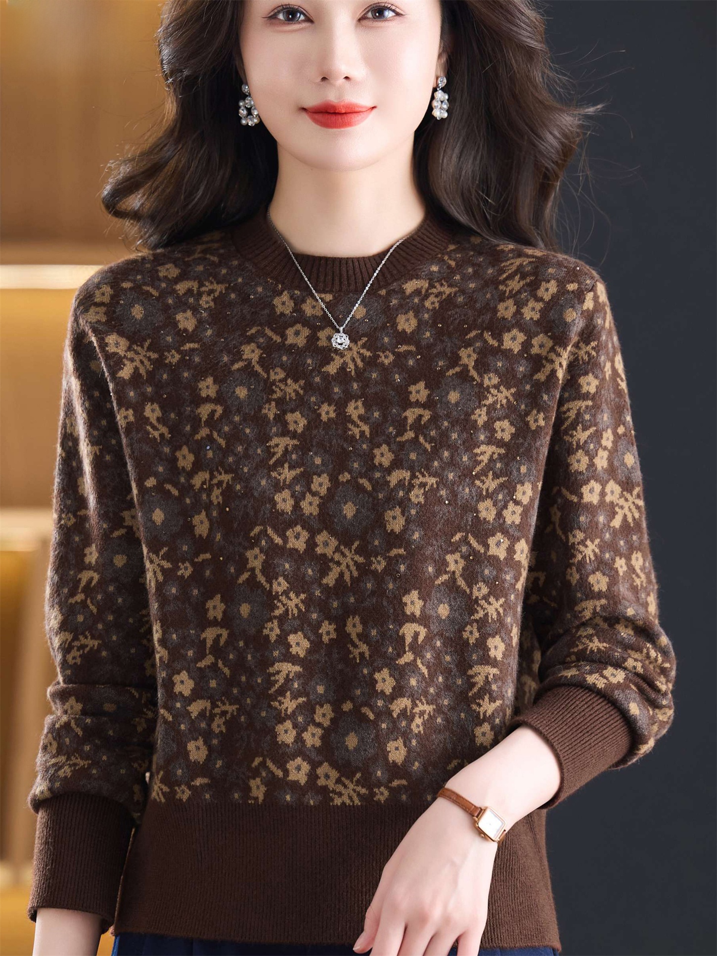 Fashionable round Neck Embroid - đánh giá và giá Women Fashion Over 60