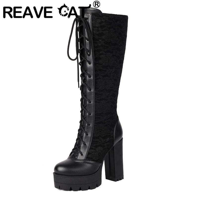 REAVE CAT 2025 Lace Women Knee - đánh giá và giá Women'S Fashion Boots 2025
