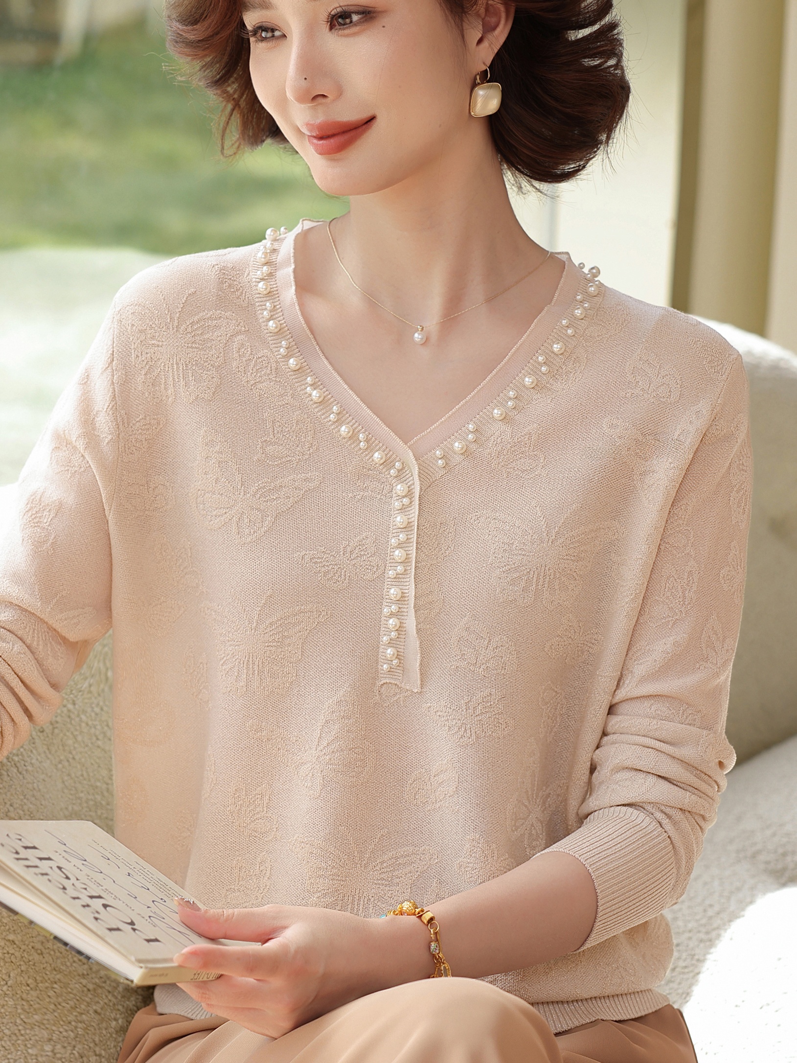 Spring Autumn New Style Knitte - đánh giá và giá Women Fashion Over 60