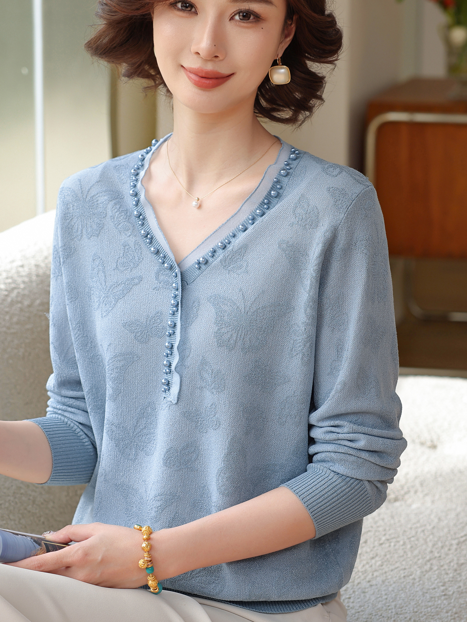 Spring Autumn New Style Knitte - đánh giá và giá Women Fashion Over 60